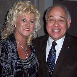Joanne with Mayor Ted Salci of Niagara Falls