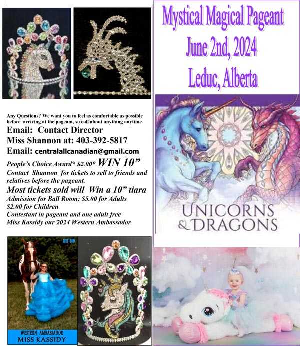 2024 MYSTICAL MAGICAL PAGEANT - ALBERTA - MISS ALL CANADIAN PAGEANTS