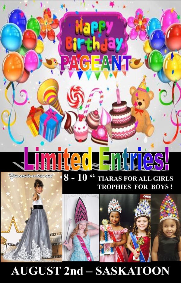 2026 HAPPY BIRTHDAY PAGEANT - SASKATOON - MISS ALL CANADIAN PAGEANTS