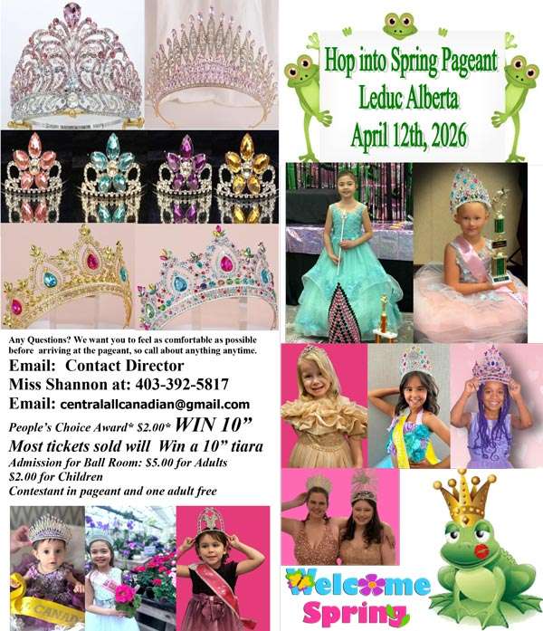 2026 HOP INTO SPRING - ALBERTA - MISS ALL CANADIAN PAGEANTS