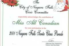 Miss All Canadian Certificates